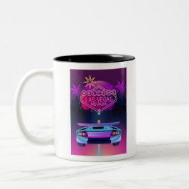 Caneca De Café Em Dois Tons Vamos para Vegas