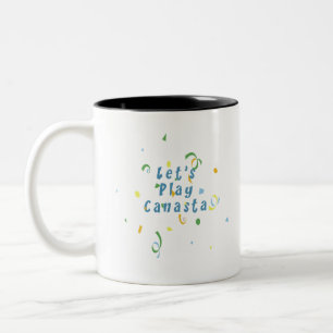 Caneca De Café Em Dois Tons Vamos Play Canasta