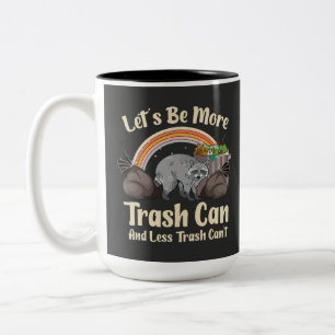 Caneca De Café Em Dois Tons vamos ser mais lata de lixo e menos não aguentamos