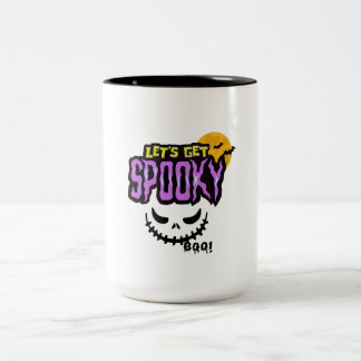 Caneca De Café Em Dois Tons Vamos ser mauzões do Dia das Bruxas