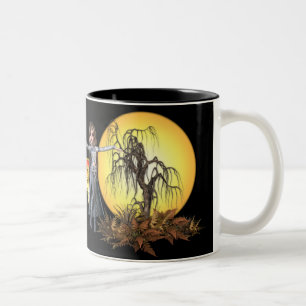 Caneca De Café Em Dois Tons Vampiro do KRW pela Lua cheia