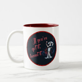 Caneca De Café Em Dois Tons Vampiro Sexy Sultry Se o tiver, assombra-o