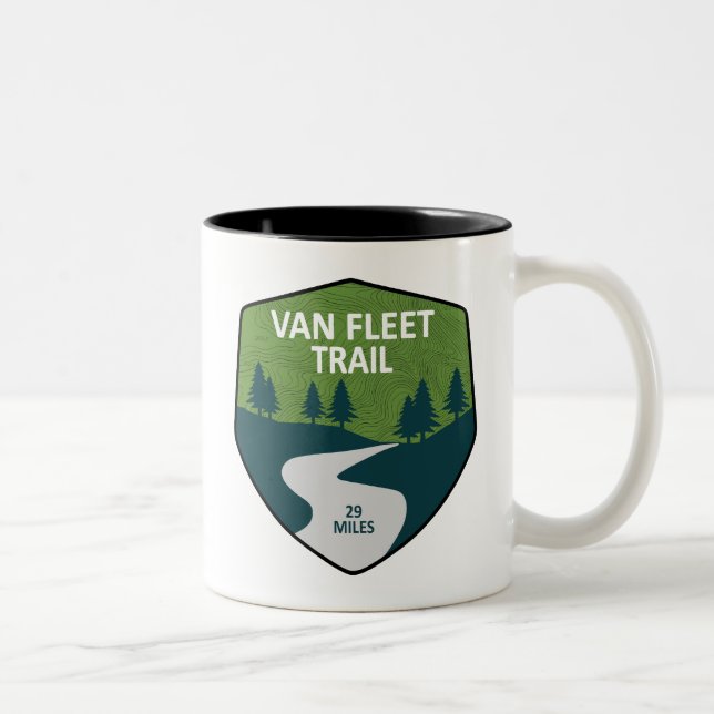 Caneca De Café Em Dois Tons Van Fleet Trail Florida (Direita)