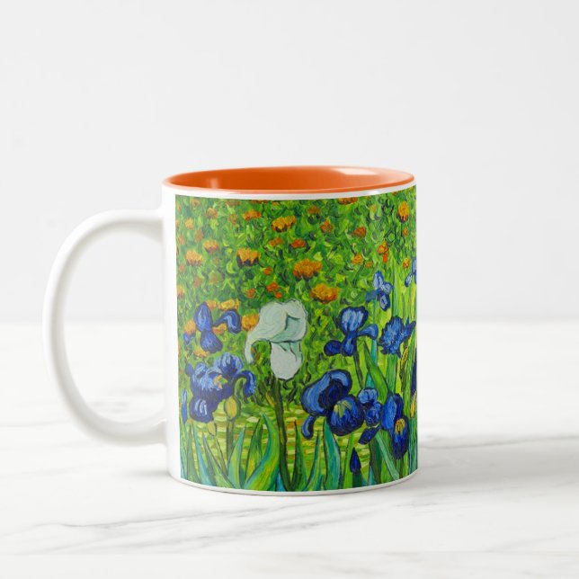 Caneca De Café Em Dois Tons Van Gogh Irises (Esquerda)