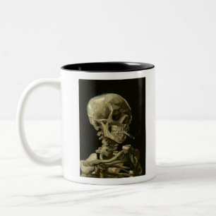 Caneca De Café Em Dois Tons van gogh Skull