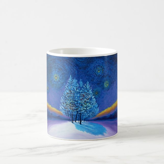 Caneca De Café Em Dois Tons Van Gogh Style Natal (Centro)