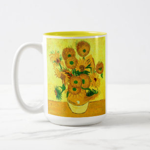 Caneca De Café Em Dois Tons Van Gogh Sunflower
