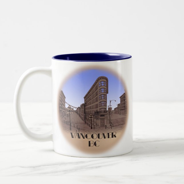 Caneca De Café Em Dois Tons Vancouver BC Canadá Copos de café Mugs e Óculos (Esquerda)