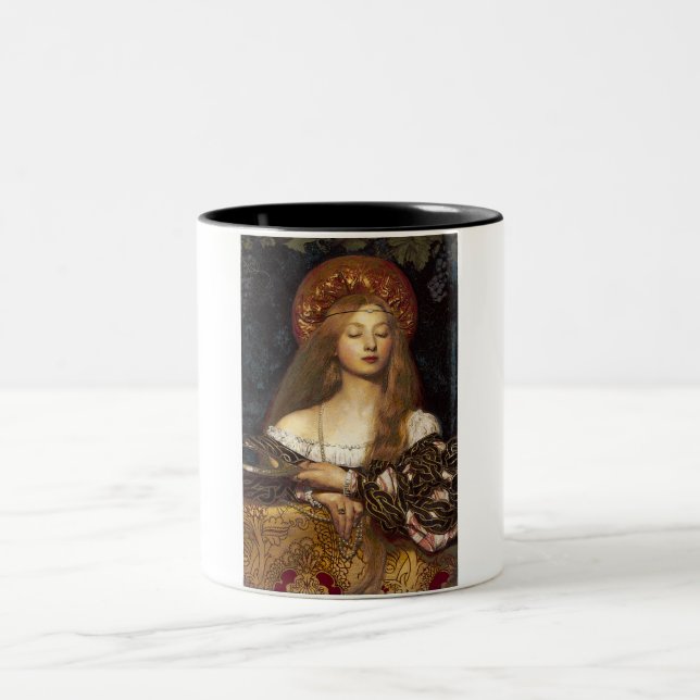 Caneca De Café Em Dois Tons Vanity Pré-Raphaelite (Centro)