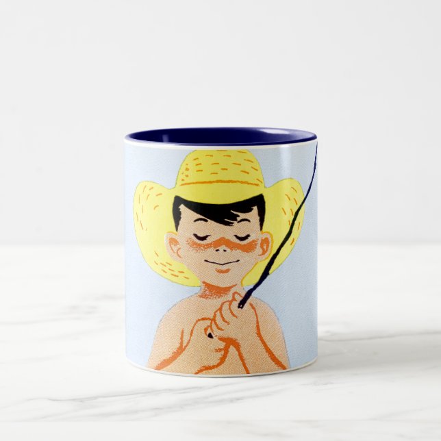 Caneca De Café Em Dois Tons Vão os peixes (Centro)