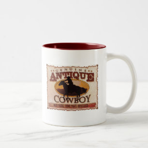 Caneca De Café Em Dois Tons Vaqueiro antigo