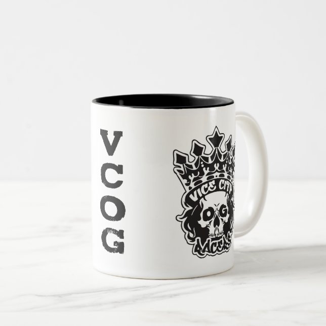Caneca De Café Em Dois Tons VCOG Café Mug (Frente Esquerda)