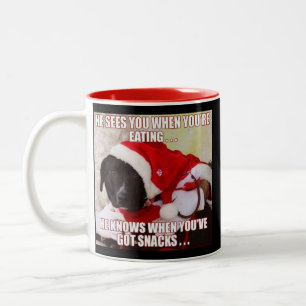 CANECA DE CAFÉ EM DOIS TONS VÊ-O QUANDO VOCÊ ESTÁ COMENDO. SOUBER QUANDO VO