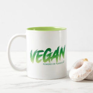 Caneca De Café Em Dois Tons Vegan - Alimentado por plantas