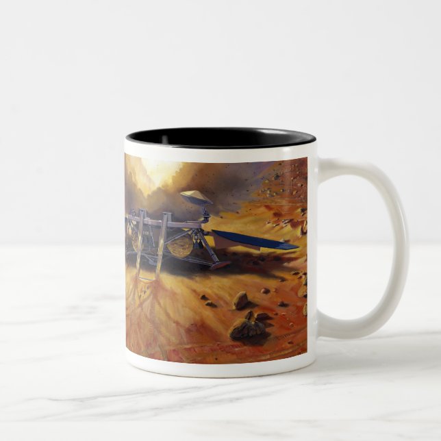 Caneca De Café Em Dois Tons Veículo de subida de Marte (Direita)