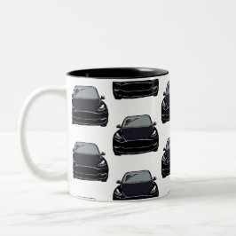 Caneca De Café Em Dois Tons Veículo elétrico a negro SUV