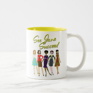 Caneca De Café Em Dois Tons Veja Jane suceder!