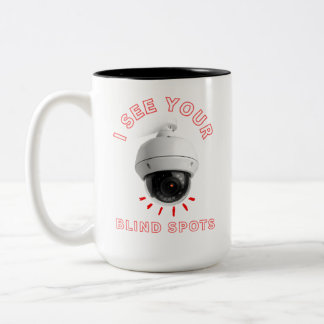 Caneca De Café Em Dois Tons Vejo seus pontos cegos