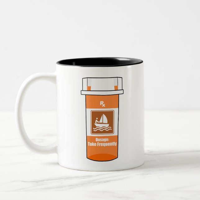 Caneca De Café Em Dois Tons Vela É Minha Droga (Esquerda)