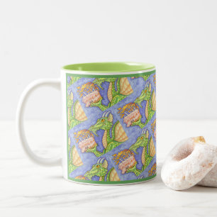 CANECA DE CAFÉ EM DOIS TONS VELAS DE ANIVERSÁRIO PARA ILUMINAÇÃO DO DRAGÃO