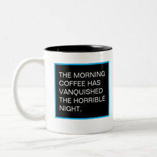 Caneca De Café Em Dois Tons Vença a noite