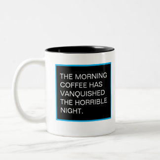 Caneca De Café Em Dois Tons Vença a noite