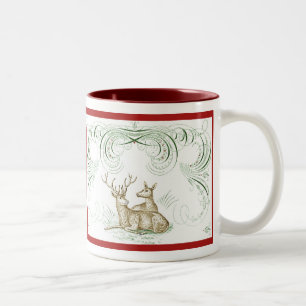 Caneca De Café Em Dois Tons Vendedor de Natal