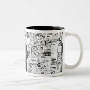 Caneca De Café Em Dois Tons Vendedor do jornal, c.1960