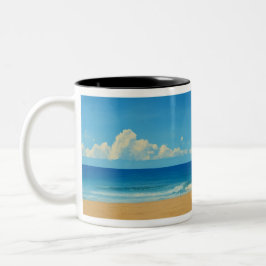 Caneca De Café Em Dois Tons Venice Beach Rainbow Lifeguard Stand