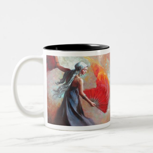 Caneca De Café Em Dois Tons ventilador (Esquerda)