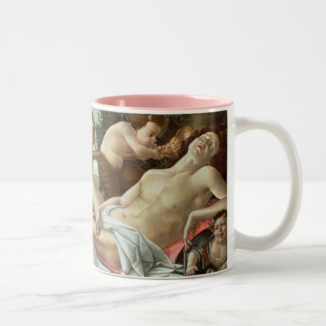 Caneca De Café Em Dois Tons Venus e Marte, c.1485 (tempera e óleo) (Direita)