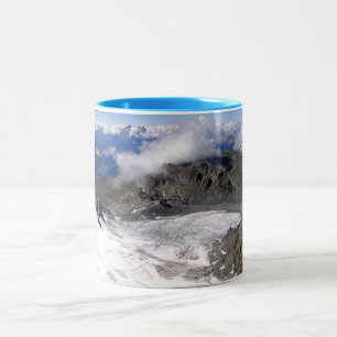 Caneca De Café Em Dois Tons Ver a geleira Mont Fort
