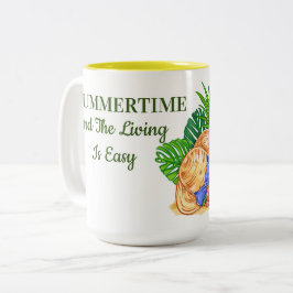 Caneca De Café Em Dois Tons Verão