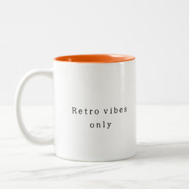 Caneca De Café Em Dois Tons Verbos retrorreflectores apenas Simples e Elegante