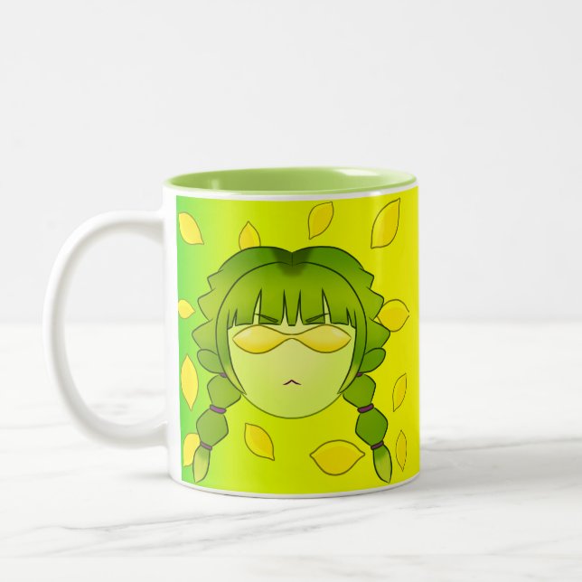 Caneca De Café Em Dois Tons Verde da Lymoona (Esquerda)