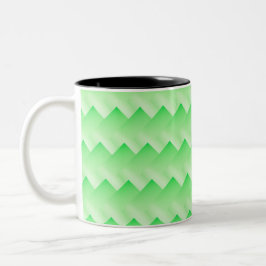 Caneca De Café Em Dois Tons Verde gradiente no embaralhamento