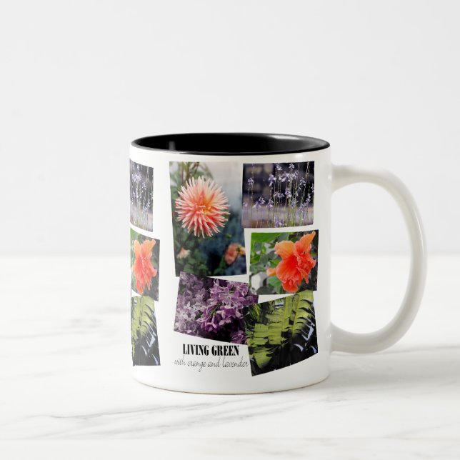 Caneca De Café Em Dois Tons Verde vivo (Direita)