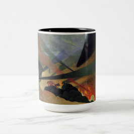 Caneca De Café Em Dois Tons Verdun (Cena da Batalha da Primeira Guerra Mundial