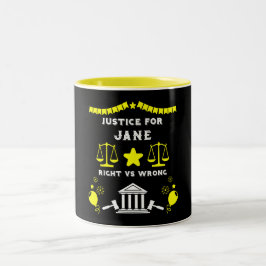 Caneca De Café Em Dois Tons veredicto do Tribunal parabéns
