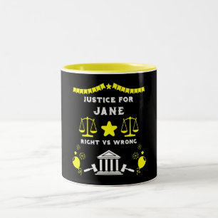 Caneca De Café Em Dois Tons veredicto do Tribunal parabéns