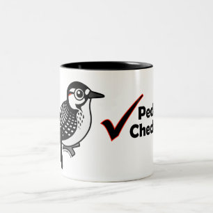 Caneca De Café Em Dois Tons Verificador do Pecker