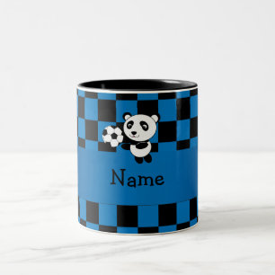 Caneca De Café Em Dois Tons Verificadores conhecidos personalizados da panda
