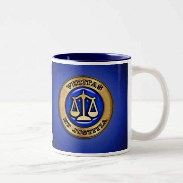 CANECA DE CAFÉ EM DOIS TONS VERITAS EM AZUL (Direita)