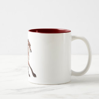 Caneca De Café Em Dois Tons Vermelho o Fox