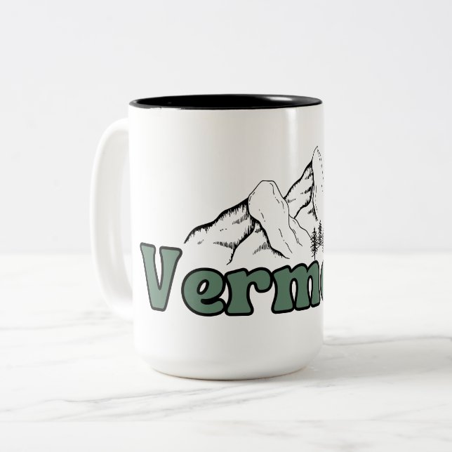 Caneca De Café Em Dois Tons Vermont (Frente Esquerda)