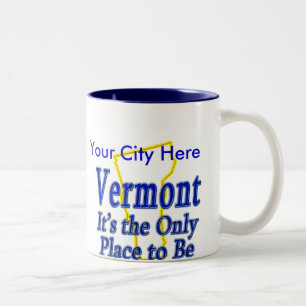 Caneca De Café Em Dois Tons Vermont é o único lugar a ser