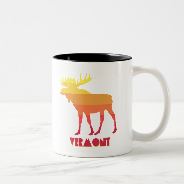 Caneca De Café Em Dois Tons Vermont Moose (Direita)
