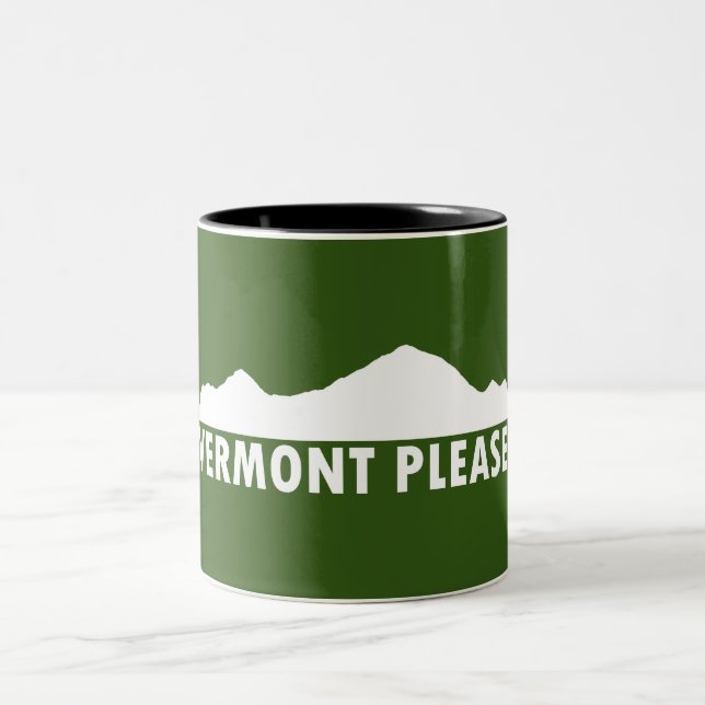Caneca De Café Em Dois Tons Vermont, por favor (Centro)