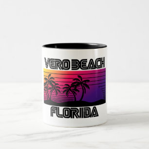 Caneca De Café Em Dois Tons Vero Beach Flórida