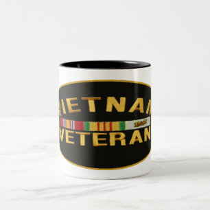 Caneca De Café Em Dois Tons Veterano de Vietnam